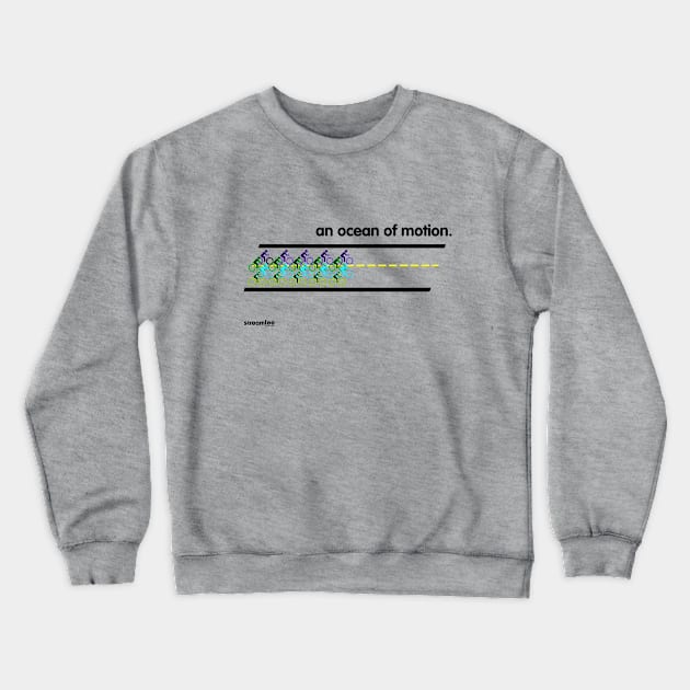 ocean of motion Crewneck Sweatshirt by amigaboy